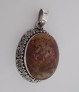  AGNES CREATIONS // SUPERBE PENDENTIF EN ARGENT 925 ORNE D'UNE BRONZITE 