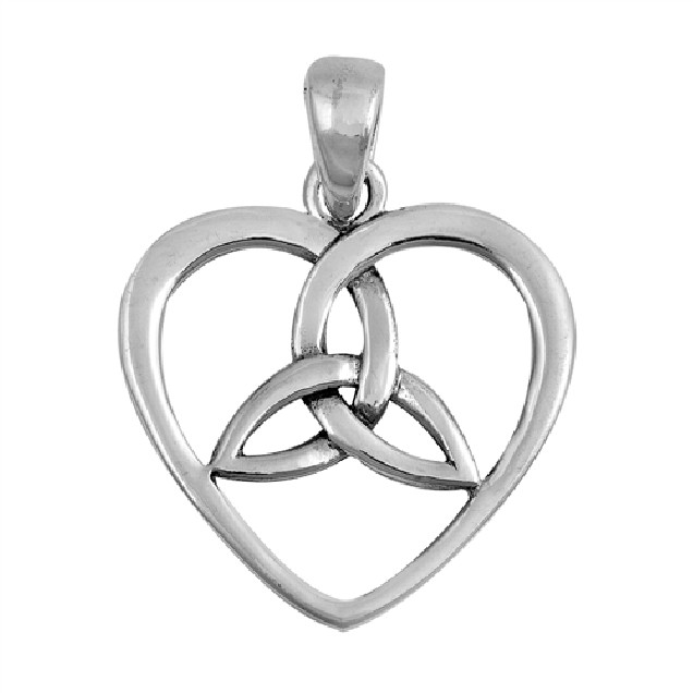 PENDENTIF mixte Cœur Celtique argent 925