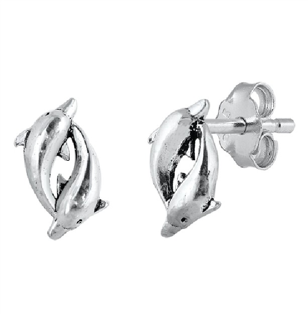 Boucles d'oreilles rétro triangle en Argent Massif