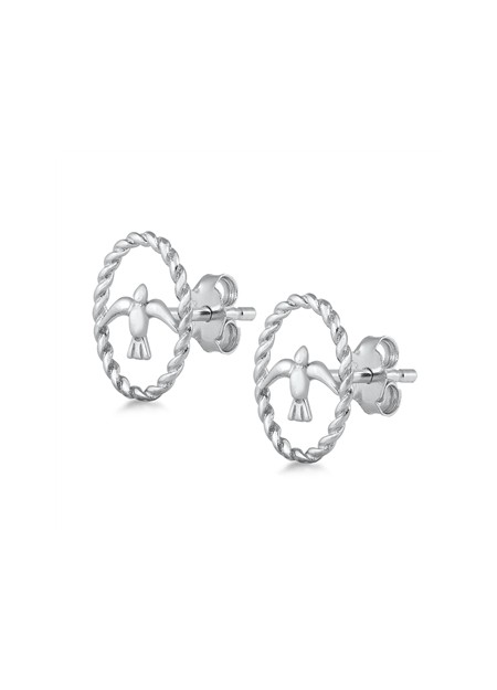 Boucles d'oreilles rétro triangle en Argent Massif