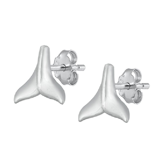 Boucles d'oreilles rétro triangle en Argent Massif