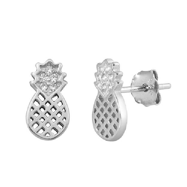 Boucles d'oreilles rétro triangle en Argent Massif