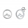 Boucles d'oreilles rétro triangle en Argent Massif