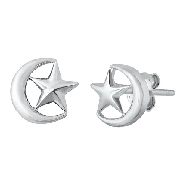 Boucles d'oreilles rétro triangle en Argent Massif