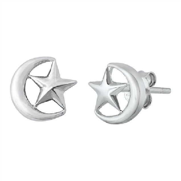 Boucles d'oreilles rétro triangle en Argent Massif