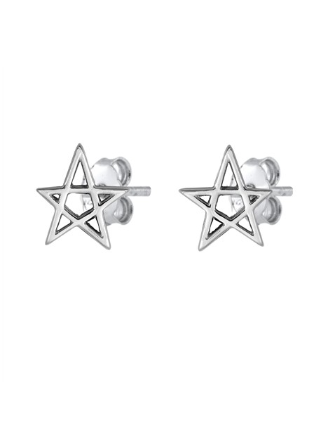 Boucles d'oreilles rétro triangle en Argent Massif