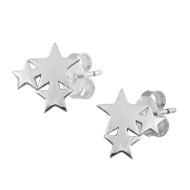 Boucles d'oreilles en Argent Massif