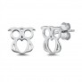 Boucles d'oreilles en Argent Massif