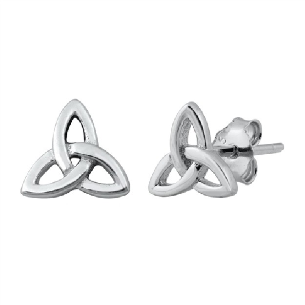 Boucles d'oreilles Trisquel celte en Argent 925