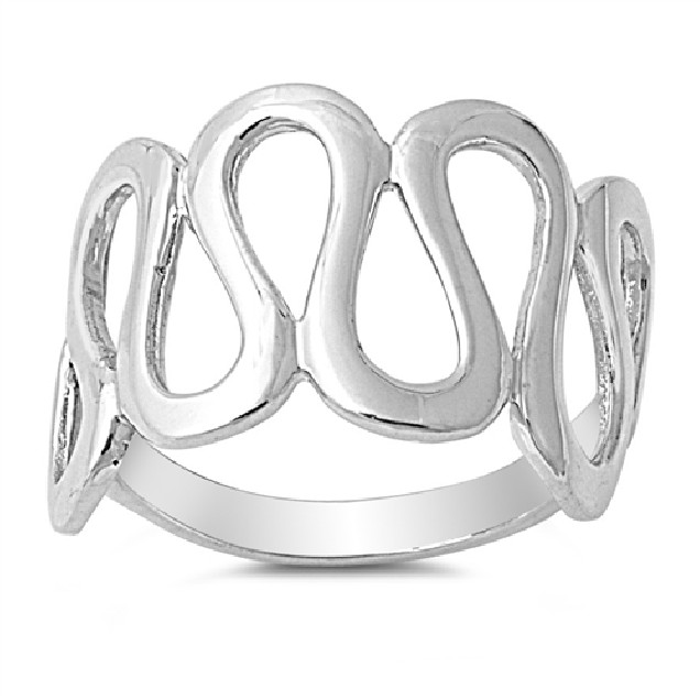 Bague Design en Argent Massif