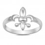 Bague fleur de lys en Argent Massif