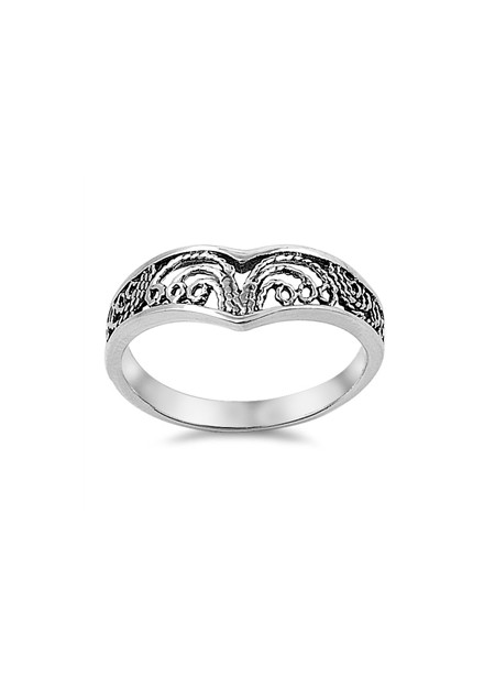 Bague arabesques en Argent Massif