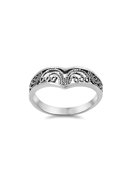 Bague arabesques en Argent Massif