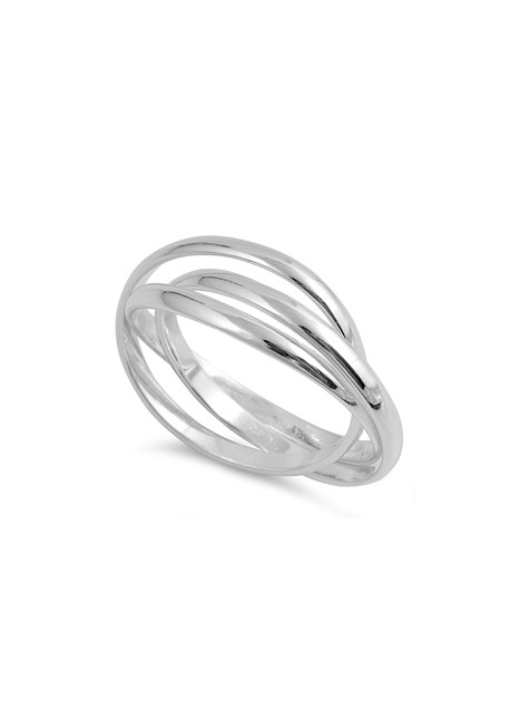 Bague 3 anneaux en Argent Massif