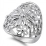 Bague Fleur en Argent Massif