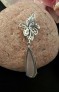 Pendentif de créateur 2 Tons Argent & Or orné Quartz rose