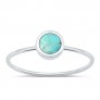 BAGUE ARGENT 925 ORNEE D'UNE TURQUOISE