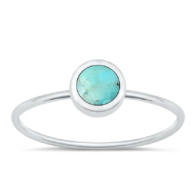 BAGUE ARGENT 925 ORNEE D'UNE TURQUOISE