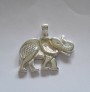 AGNES CREATIONS / BEAU PENDENTIF HOMME FEMME ELEPHANT ARGENT 925 